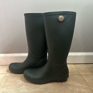 UGG Women's Dark Green Rain Boots